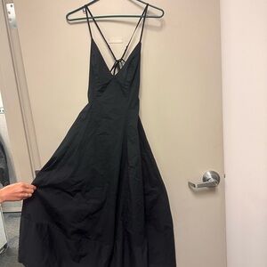 Free People Black Midi Dress - never been worn w/tags